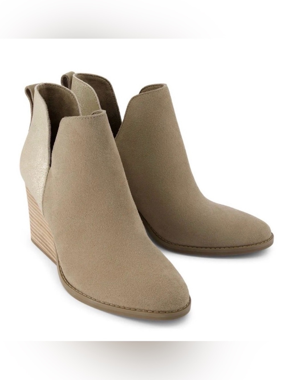 💛 NWT 💛 Toms NWT Eliza Wedge Booties- Size 9.5